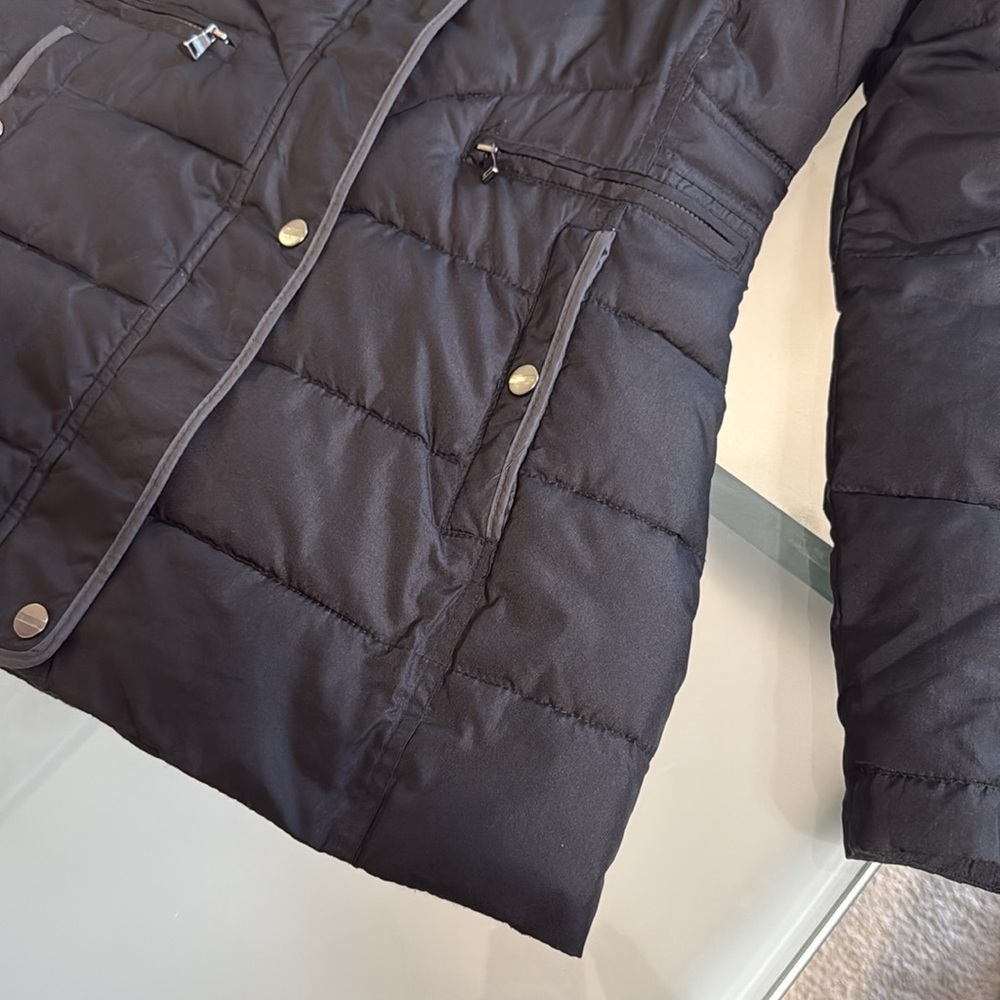 Puffer Jacket Larry Levine Black Puffer Jacket Size S - Picture 4 of 8